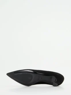 Konstantin Starke – Kitten-Heel-Pumps aus Veloursleder schwarz