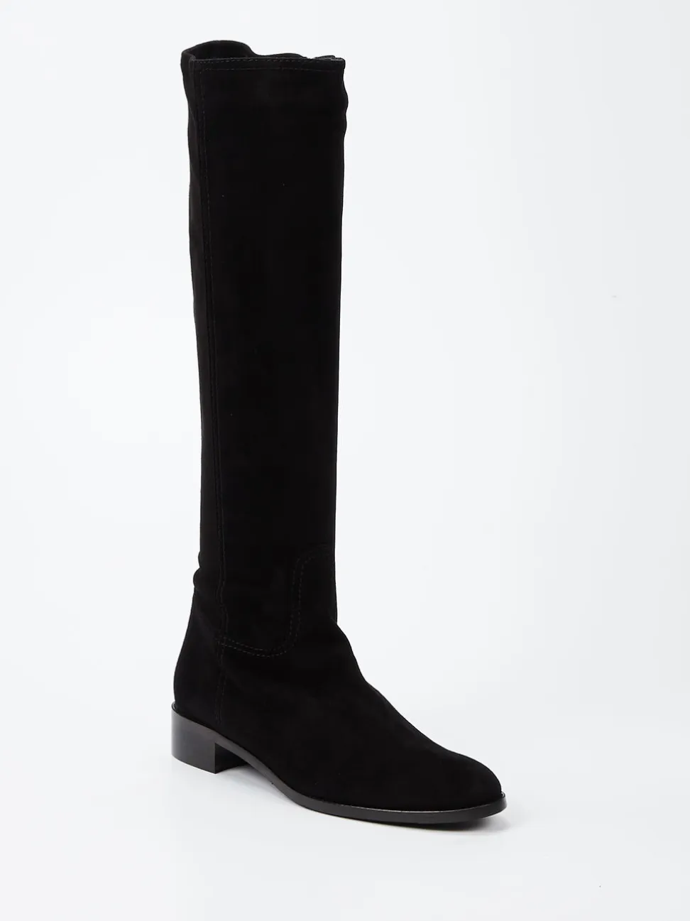 Konstantin Starke – Kniehohe Stiefel aus Lammleder schwarz