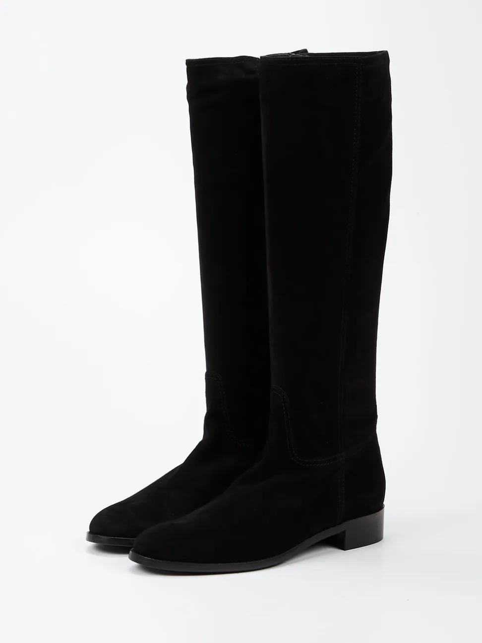 Konstantin Starke – Kniehohe Stiefel aus Lammleder schwarz