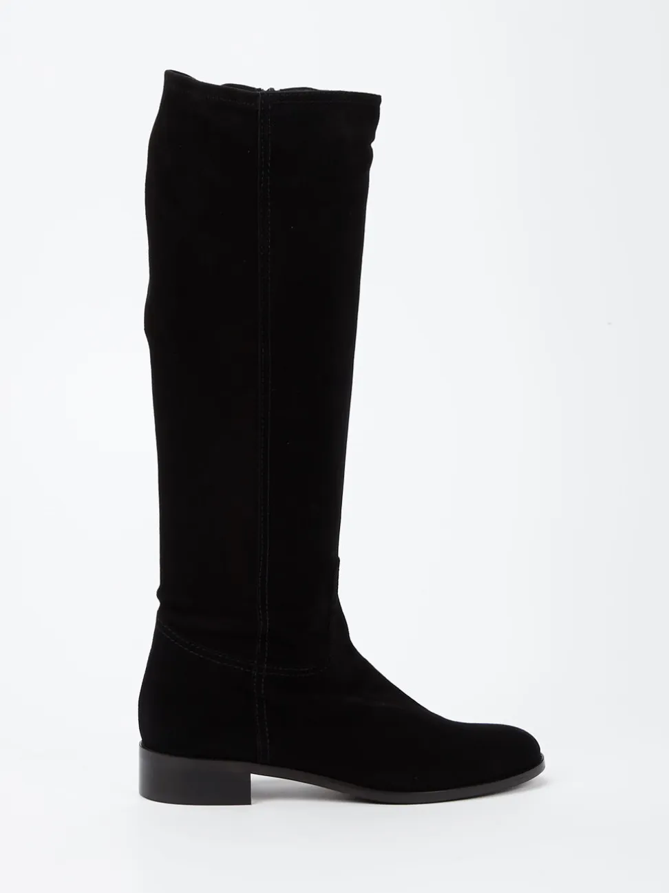 Konstantin Starke – Kniehohe Stiefel aus Lammleder schwarz