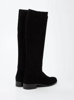 Konstantin Starke – Kniehohe Stiefel aus Lammleder schwarz