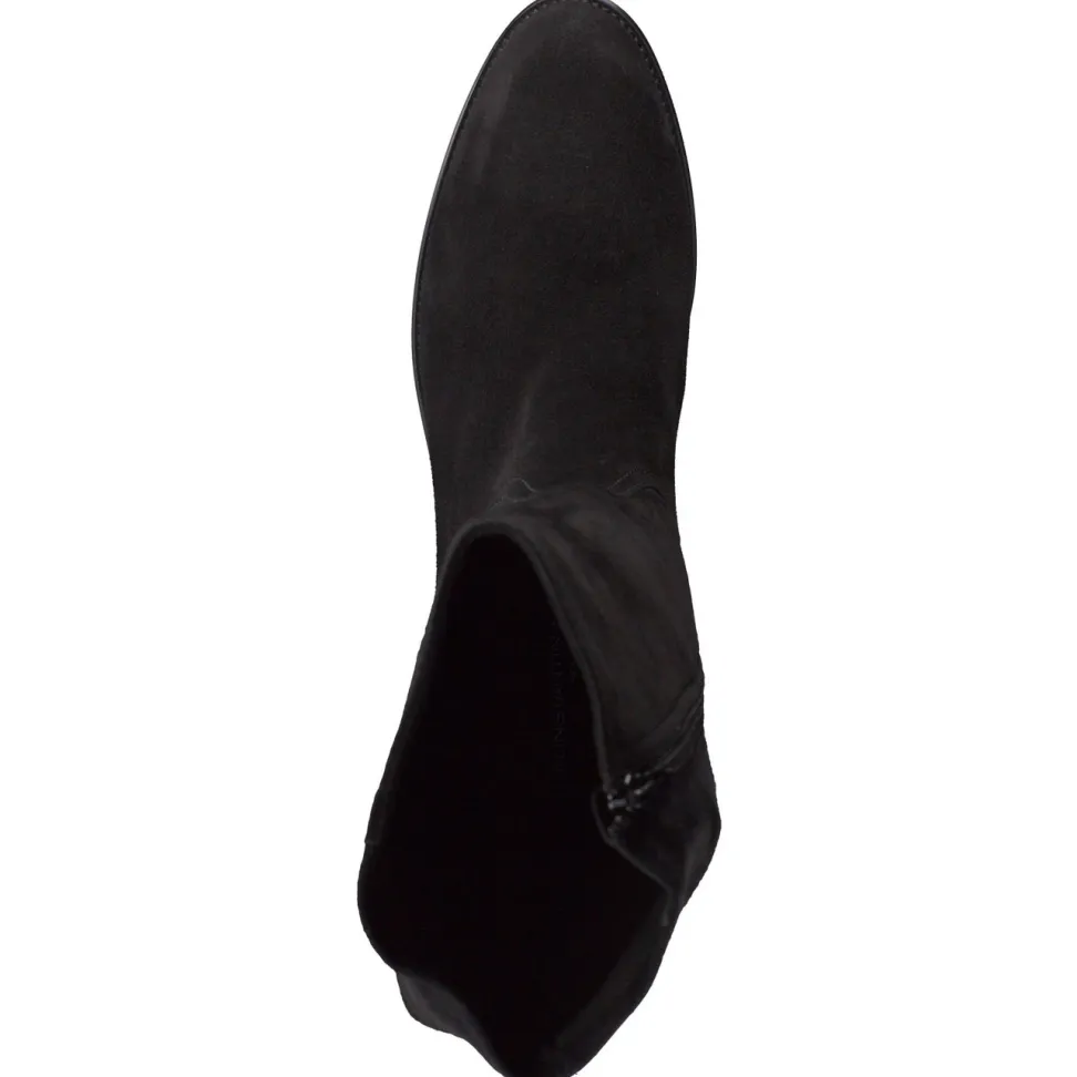 Konstantin Starke – Kniehohe Stiefel aus Lammleder schwarz