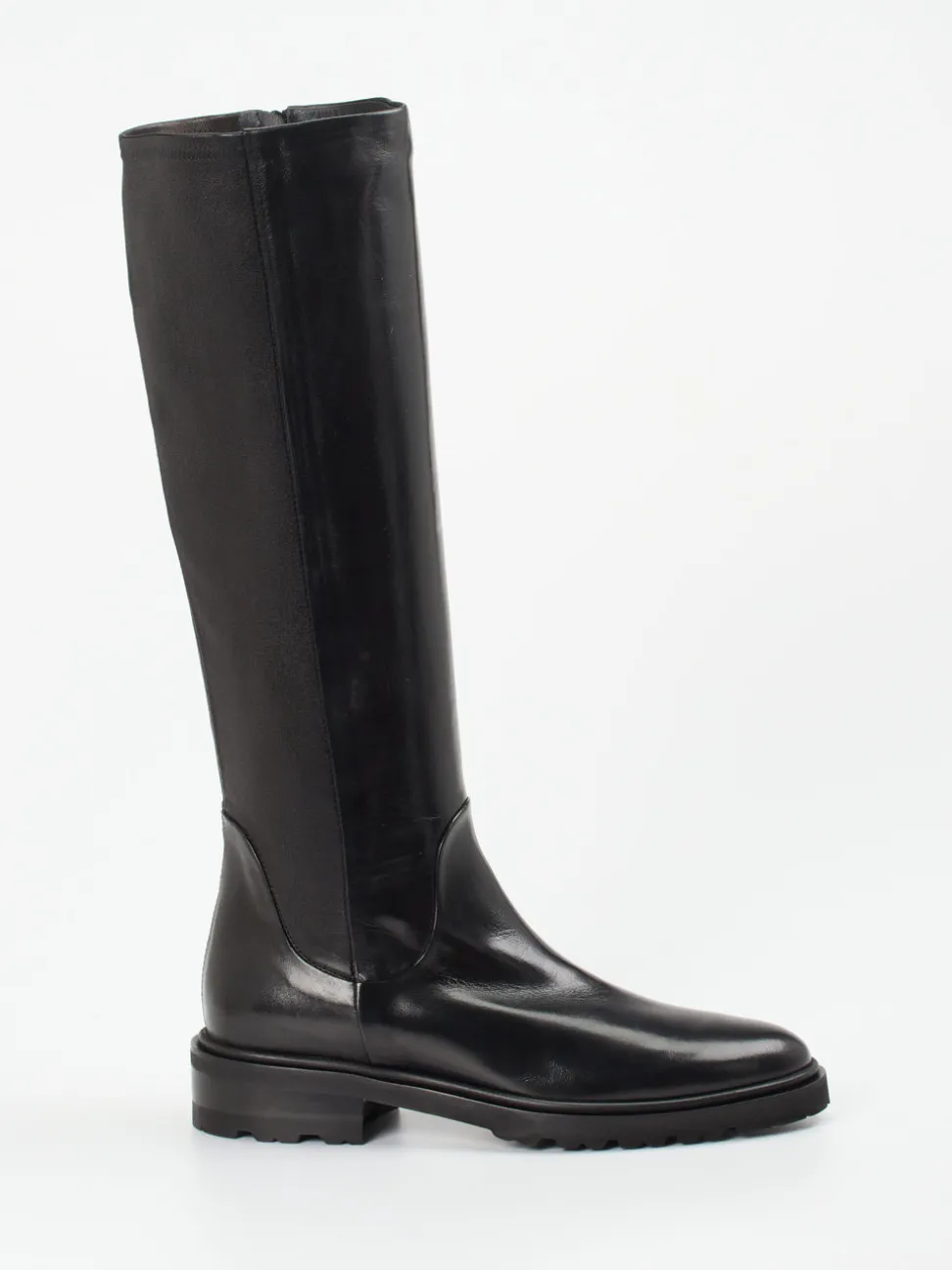Konstantin Starke – Kniehohe Stiefel aus Lammleder Schwarz