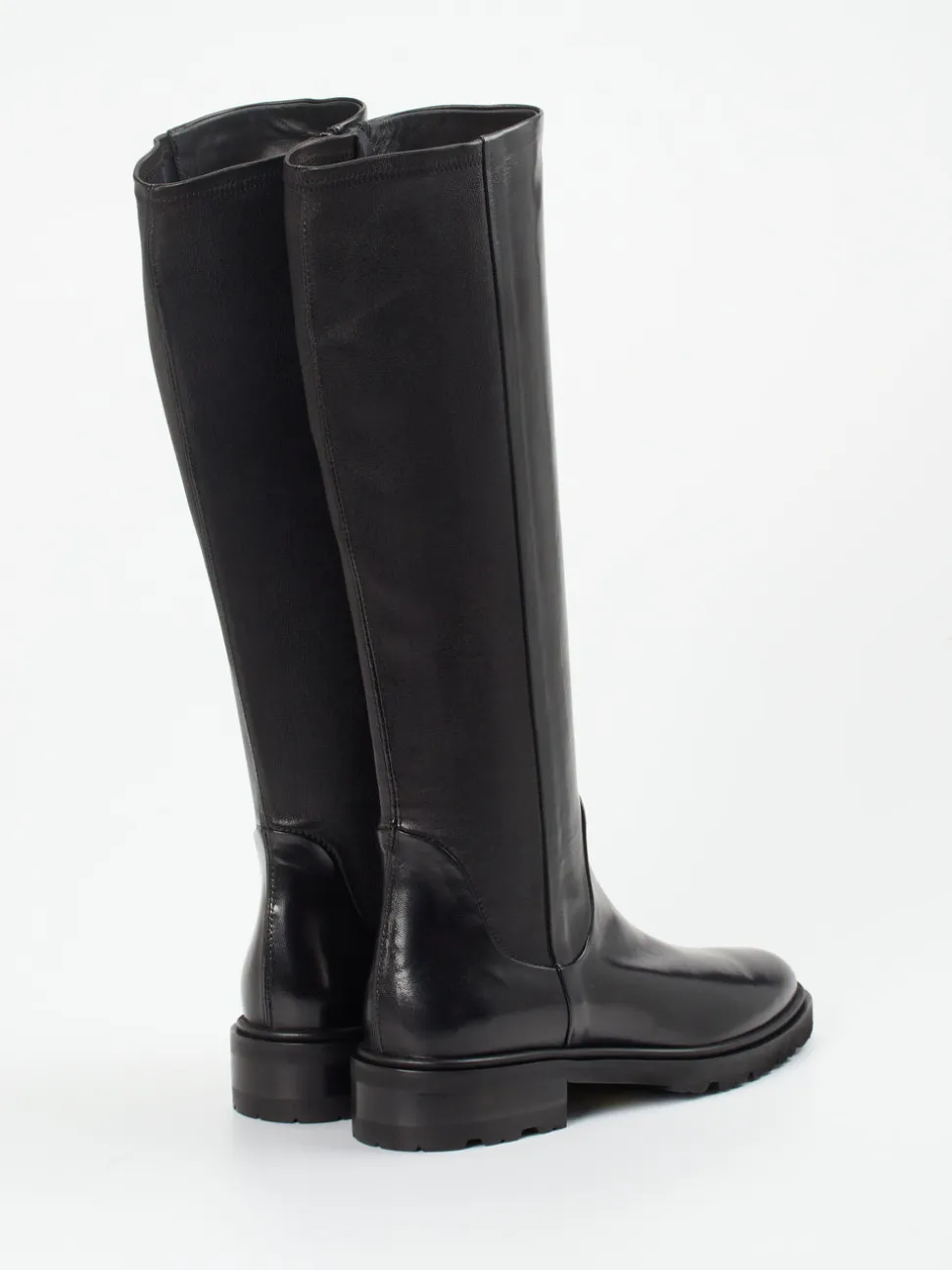 Konstantin Starke – Kniehohe Stiefel aus Lammleder Schwarz