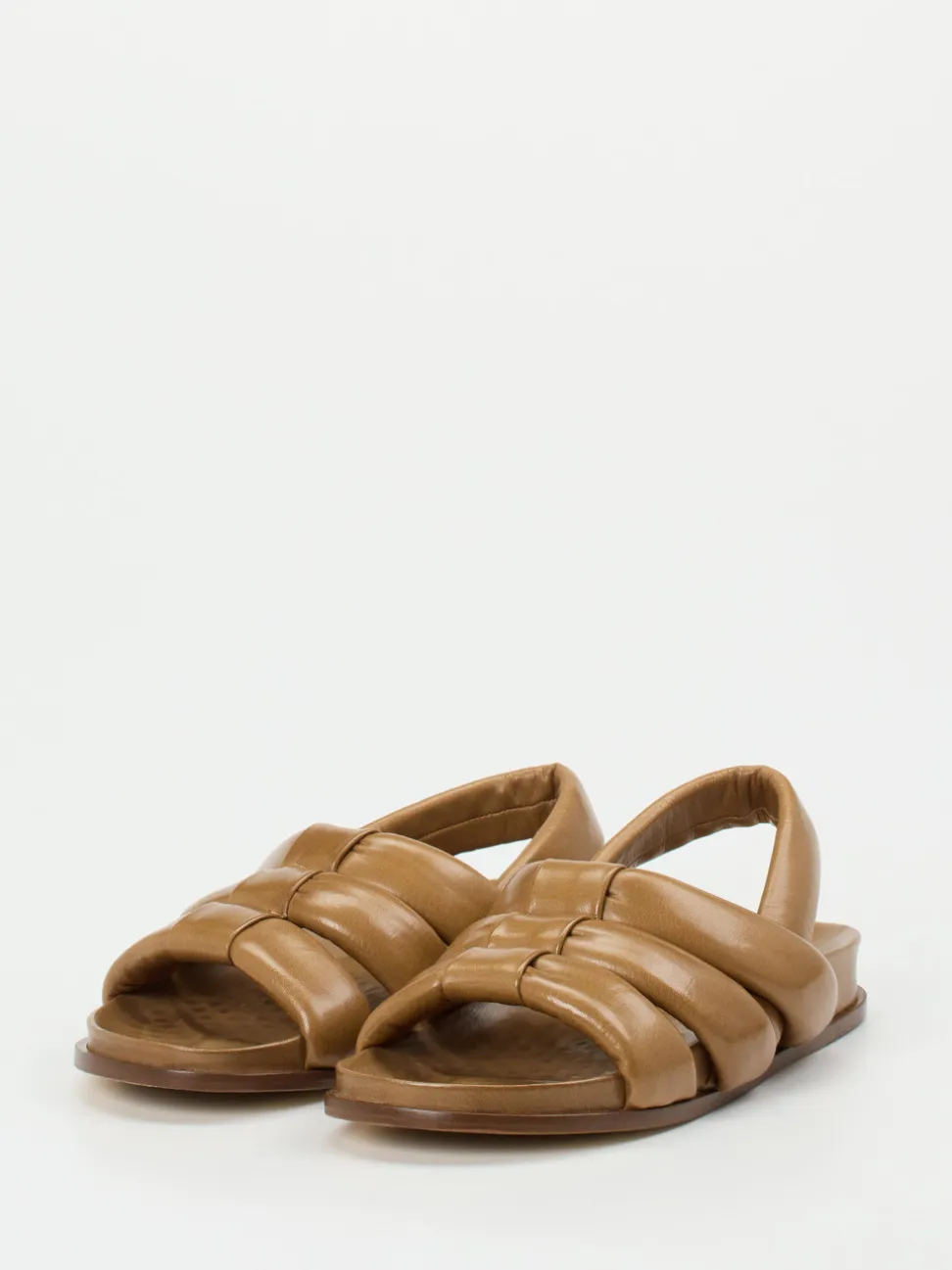 Konstantin Starke – Komfort-Sandalen aus Lammleder cognac