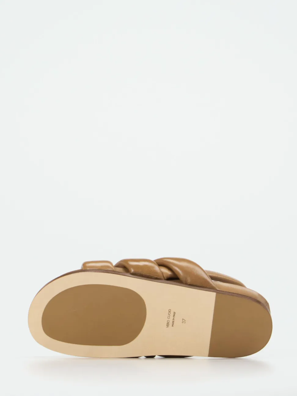 Konstantin Starke – Komfort-Sandalen aus Lammleder cognac