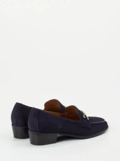 Konstantin Starke – Loafer aus Veloursleder Dunkelblau