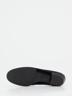 Konstantin Starke – Loafer aus Veloursleder Dunkelblau