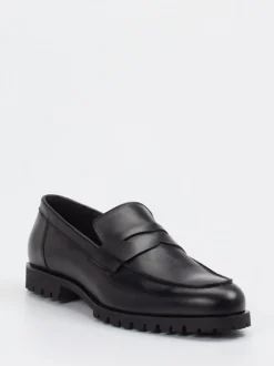 Konstantin Starke – Loafer aus Kalbleder schwarz
