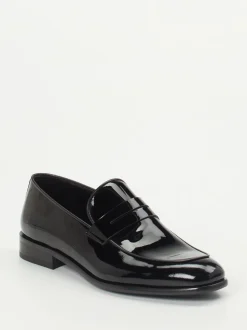 Konstantin Starke – Loafer aus Lackleder Schwarz