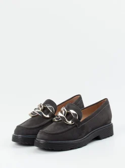 Konstantin Starke – Loafer aus Veloursleder Anthrazit
