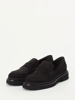 Konstantin Starke – Loafer aus Veloursleder schwarz