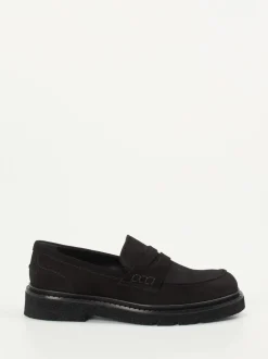 Konstantin Starke – Loafer aus Veloursleder schwarz