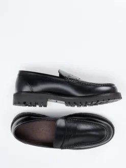 Konstantin Starke – Loafer aus Kalbleder schwarz