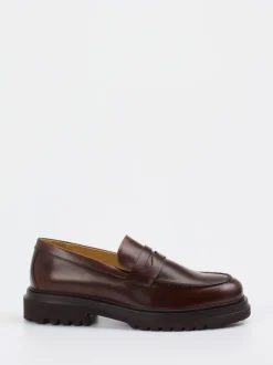 Konstantin Starke – Loafer aus Fettleder Dunkelbraun