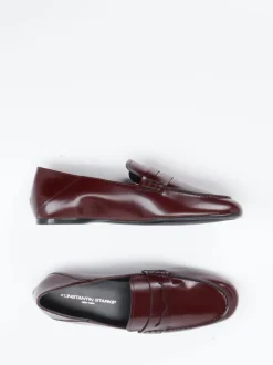 Konstantin Starke – Loafer aus Hochglanzleder Bordeaux