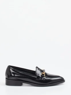 Konstantin Starke – Loafer aus Hochglanzleder schwarz