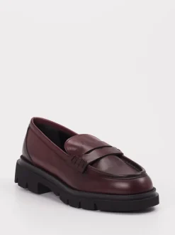 Konstantin Starke – Loafer aus Kalbleder Bordeaux