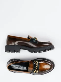 Konstantin Starke – Loafer aus Hochglanzleder Braun