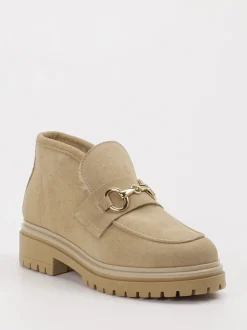 Konstantin Starke – Loafer aus Veloursleder beige