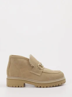 Konstantin Starke – Loafer aus Veloursleder beige