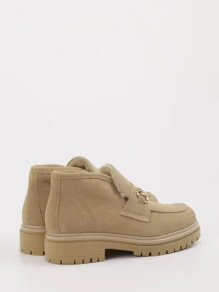 Konstantin Starke – Loafer aus Veloursleder beige