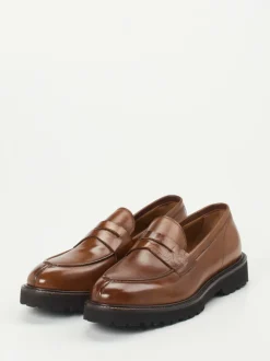 Konstantin Starke – Loafer aus Büffelleder cognacbraun