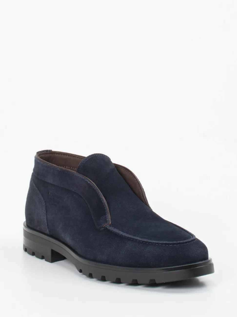 Konstantin Starke – Loafer aus Veloursleder Dunkelblau