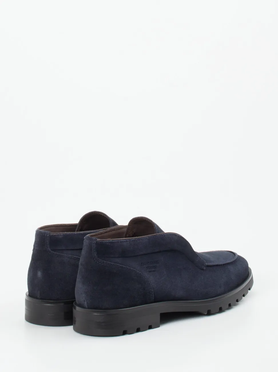 Konstantin Starke – Loafer aus Veloursleder Dunkelblau