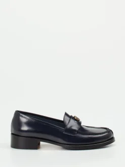 Konstantin Starke – Loafer aus Hochglanzleder in Blau