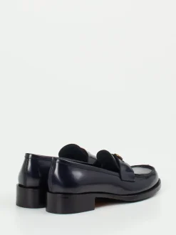 Konstantin Starke – Loafer aus Hochglanzleder in Blau