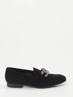 Konstantin Starke – Loafer aus Veloursleder Schwarz