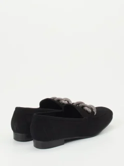 Konstantin Starke – Loafer aus Veloursleder Schwarz