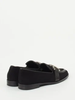 Konstantin Starke – Loafer aus Veloursleder Schwarz