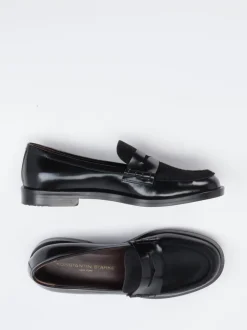 Konstantin Starke – Loafer aus Hochglanzleder Schwarz