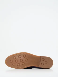 Konstantin Starke – Loafer aus geprägtem Leder Blau