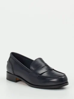 Konstantin Starke – Loafer aus Kalbleder in Dunkelblau