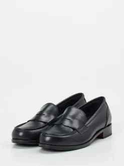 Konstantin Starke – Loafer aus Kalbleder in Dunkelblau