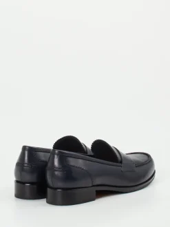 Konstantin Starke – Loafer aus Kalbleder in Dunkelblau