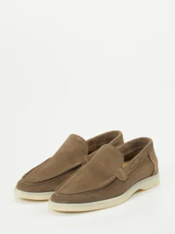 Konstantin Starke – Loafer aus Veloursleder sandbraun