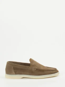Konstantin Starke – Loafer aus Veloursleder sandbraun