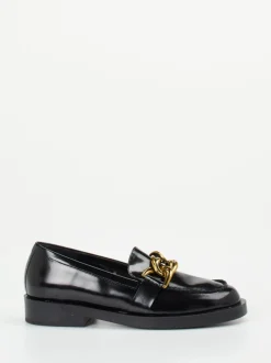 Konstantin Starke – Loafer aus Hochglanzleder schwarz