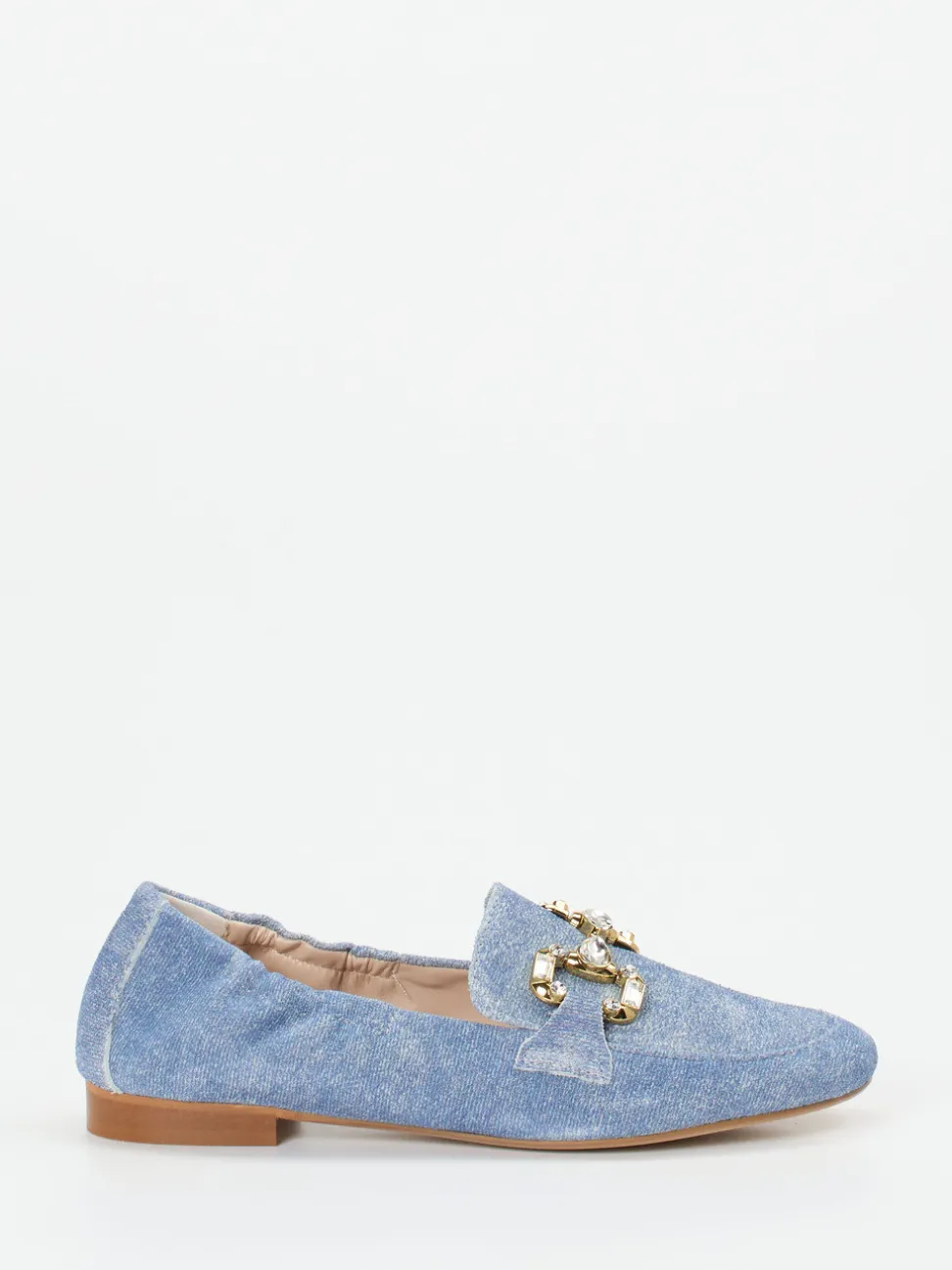Konstantin Starke – Loafer aus Veloursleder in Jeansblau