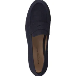 Konstantin Starke – Loafer aus Veloursleder Dunkelblau