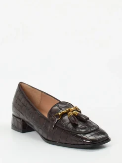 Konstantin Starke – Loafer aus geprägtem Leder braun