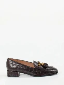 Konstantin Starke – Loafer aus geprägtem Leder braun