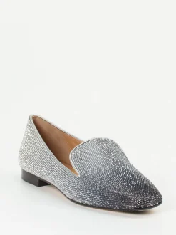 Konstantin Starke – Loafer aus Metallicleder silber