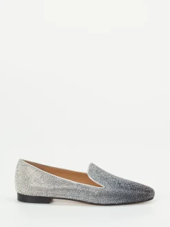 Konstantin Starke – Loafer aus Metallicleder silber