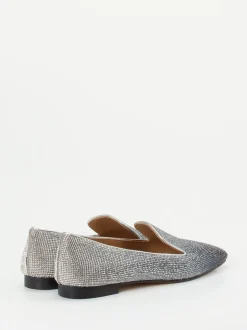 Konstantin Starke – Loafer aus Metallicleder silber