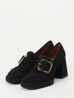 Konstantin Starke – Loafer-Pumps aus Veloursleder Schwarz